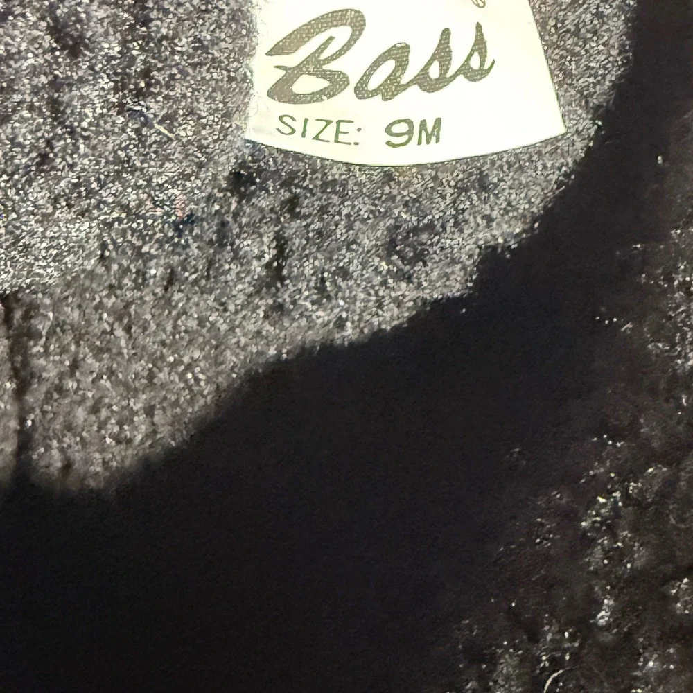 G.H. Bass Women's Leather & Suede Boots Black Fleece Lined Size 9